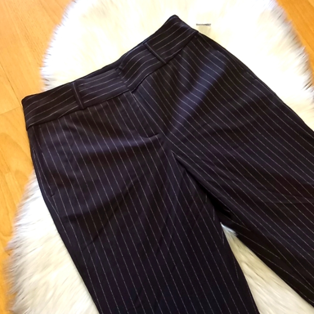 Chico's Gray Pinstriped Trousers -#1434